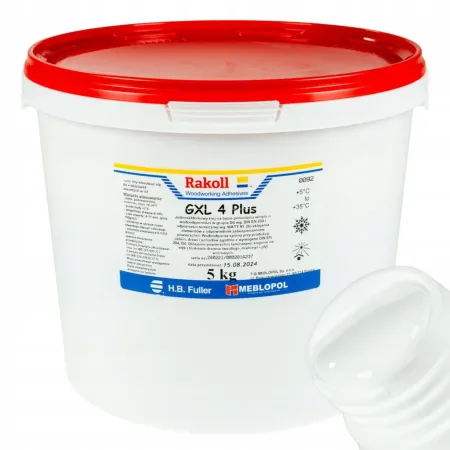 RAKOLL Klej do drewna RAKOLL GXL-4 Plus wodoodporny D4 5kg biały