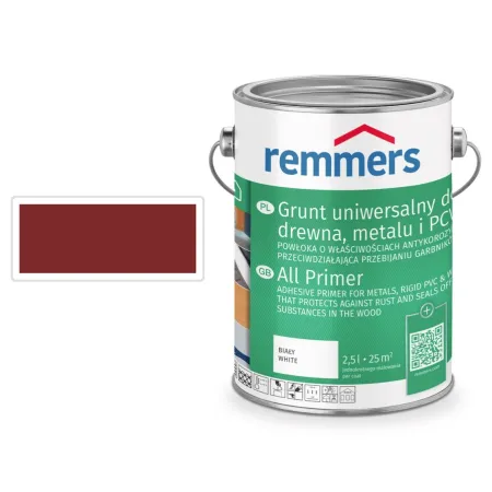 remmers Grunt uniwersalny do drewna, metalu i PCV 0,75L Czerwonobrązowy