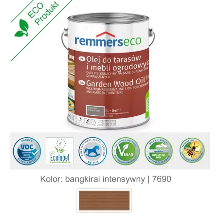 remmers Olej wodny do drewna tarasu 5L Bangkirai intensywny