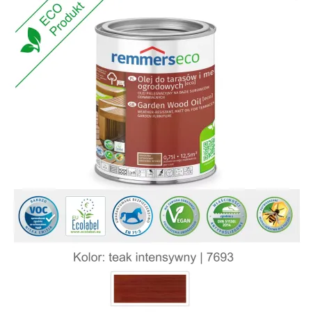 remmers Olej wodny do drewna tarasu 0,75L Teak intensywny