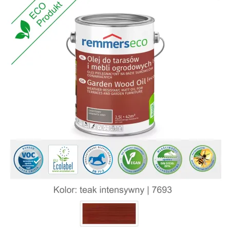 remmers Olej wodny do drewna tarasu 2,5L Teak intensywny