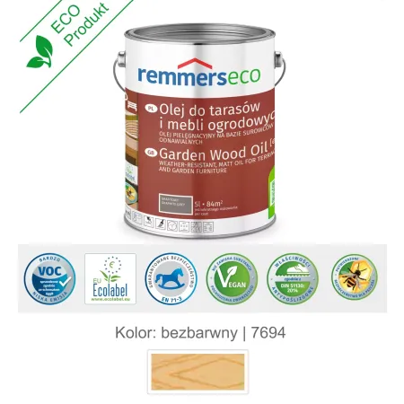 remmers Olej wodny do drewna tarasu 5L Bezbarwny