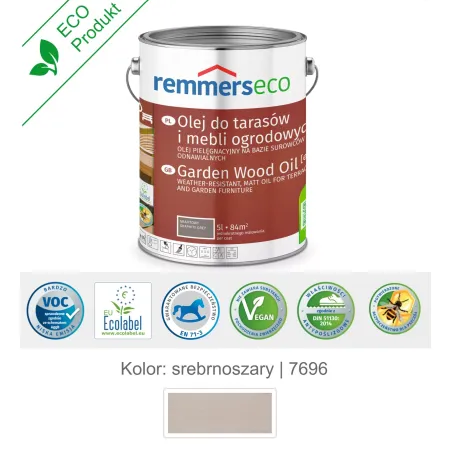 remmers Olej wodny do drewna tarasu 5L srebrnoszary