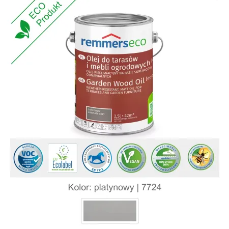 remmers Olej wodny do drewna tarasu 2,5L Platynowy