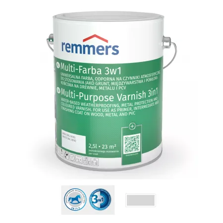 remmers Uniwersalna farba Multi-Farba 3w1 2,5L Szary jasny