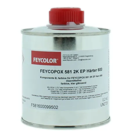 FEYCOLOR FEYCOPOX 581 2K EP Utwardzacz 600 0,2 kg  Bezbarwny