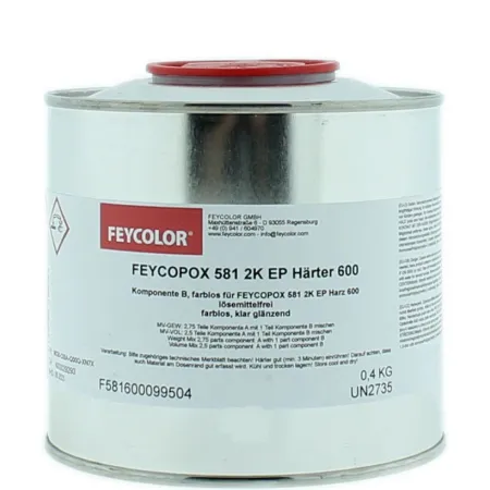 FEYCOLOR FEYCOPOX 581 2K EP Utwardzacz 600 0,4 kg  Bezbarwny