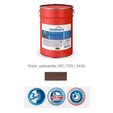 remmers Impregnat lazurujący HK-Lazura 3w1 [plus] 10L Palisander