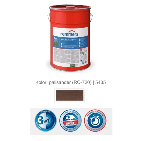 remmers Impregnat lazurujący HK-Lazura 3w1 [plus] 20L Palisander