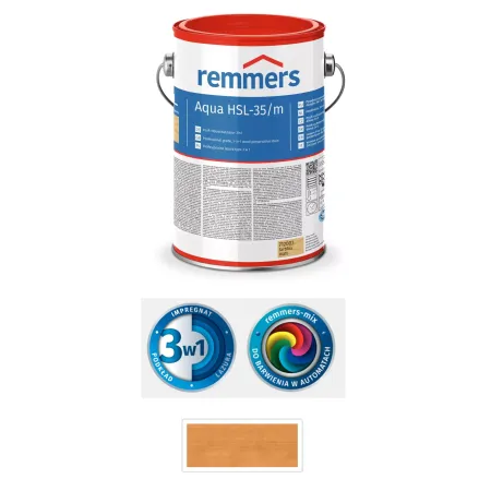 remmers Aqua HSL-35/m-Profi-Holzschutz-Lasur 3in1 5L Pinia / Modrzew