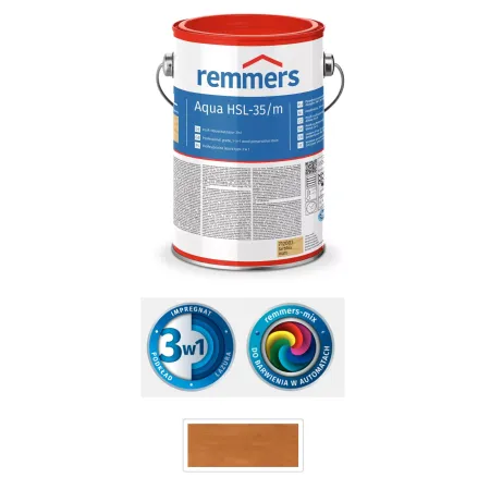 remmers Aqua HSL-35/m-Profi-Holzschutz-Lasur 3in1 2,5L Teak