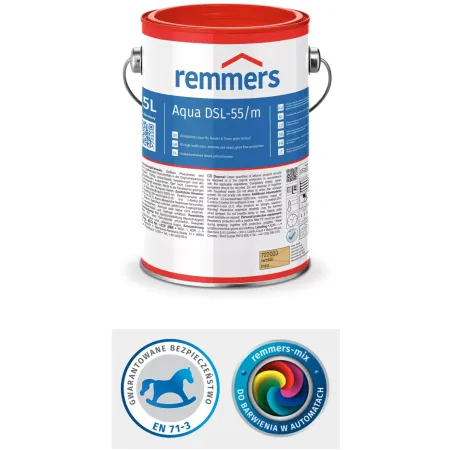 remmers Aqua DSL-55-Dickschicht-Lasur PU połysk jedwabisty 2,5L Bezbarwny