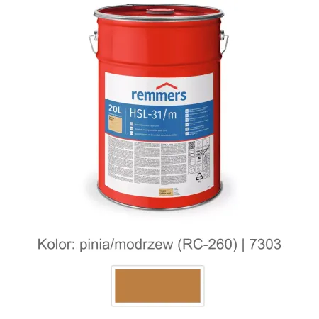 remmers HSL-31/m-Profi-Holzschutz-Lasur 3in1 2,5L Pinia/Modrzew