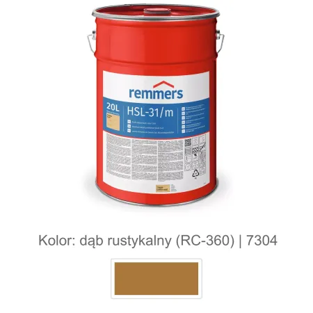 remmers HSL-31/m-Profi-Holzschutz-Lasur 3in1 20L Dąb rustykalny