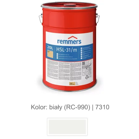 remmers HSL-31/m-Profi-Holzschutz-Lasur 3in1 5L Biały