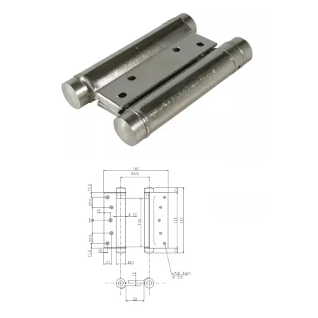 UE ZAWIAS WAHADŁOWY 125mm Nikiel