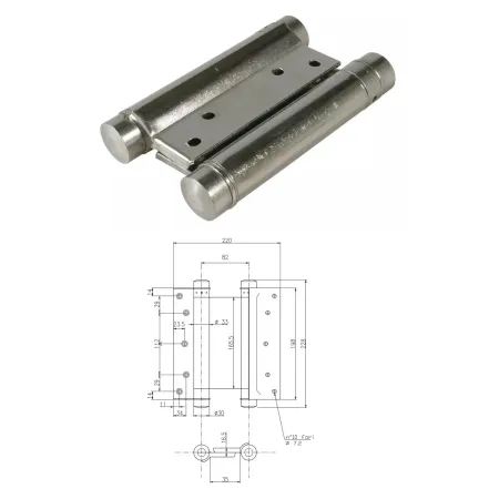 UE ZAWIAS WAHADŁOWY 200mm Srebrny