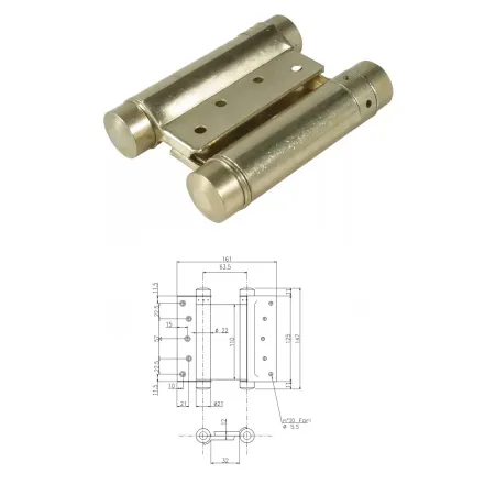 UE ZAWIAS WAHADŁOWY 125mm Mosiądz
