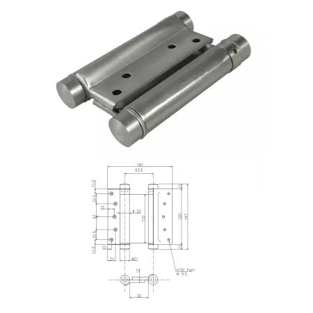 UE ZAWIAS WAHADŁOWY 125mm Stal nierdzewna