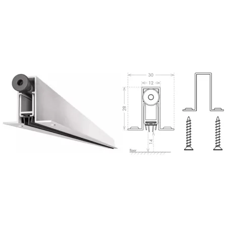 UE USZCZELKA OPADAJĄCA ALETTE A 730mm (>530mm) [K5-515-1A-0730] Srebrny