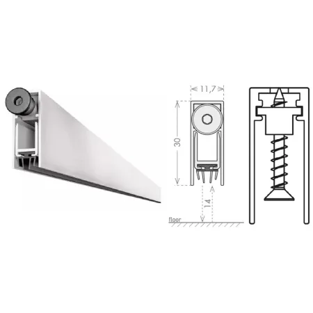 UE USZCZELKA OPADAJĄCA 1230 A 330mm (>280mm) [K5-505-1A-0330] Srebrny