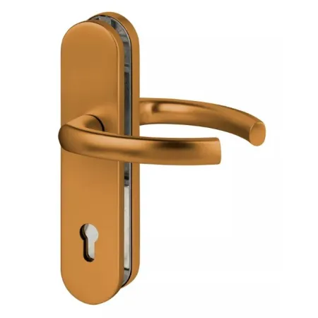 UE KLAMKA LOGO 92WB (PZ) (F4) [GD 85-95mm] Brązowy