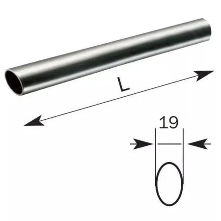ISEO DRĄŻEK DO ZAMKNIĘĆ IDEA BASE, 1130mm Stal nierdzewna