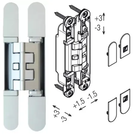 koblenz ZAWIAS WPUSZCZANY KUBICA K2460 Chrom matowy
