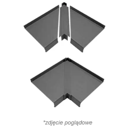 aluron Łącznik kątowy wewnętrzny 90° ALURON Classic Ciemny brąz C34