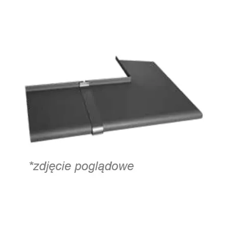 aluron Łącznik aluminiowy prosty 180° ALURON do parapetów Soft line Ciemny brąz C34