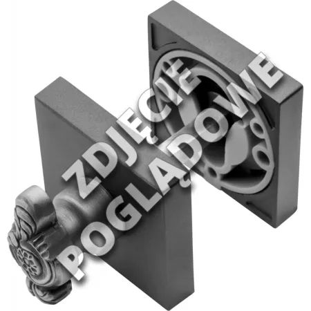 Linea Cali BLOKADA WC KWADRATOWA 019 [POKRĘTŁO VINTAGE] CC Chrom matowy