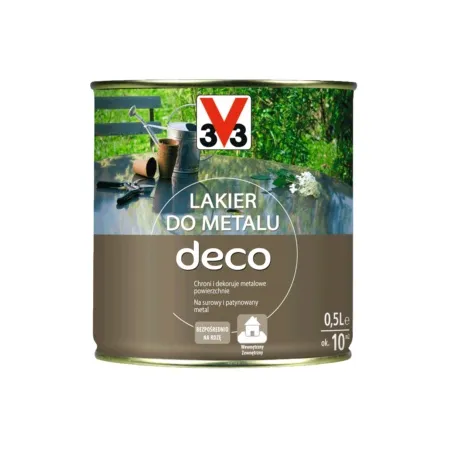 V33 Lakier do metalu DECO 0,5L Satyna