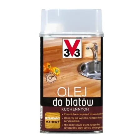 V33 Olej do blatów kuchennych 0,5L Bezbarwny
