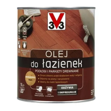 V33 Olej do łazienek 1L Bezbarwny