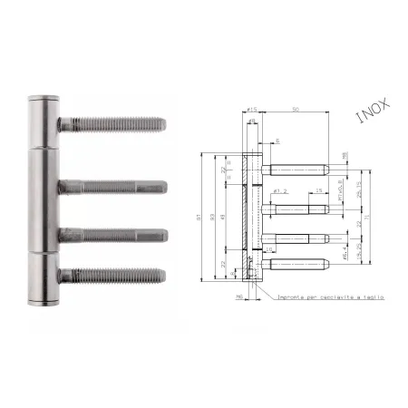 Otlav ZAWIAS OT 335 150 Stal nierdzewna