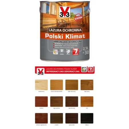 V33 LAZURA POLKI KLIMAT 7 LAT 2,5l Palisander