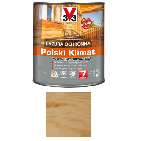 V33 LAZURA POLKI KLIMAT 7 LAT 0,75l Bezbarwny