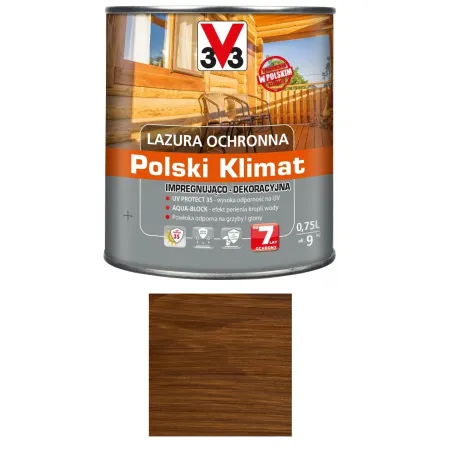 V33 LAZURA POLKI KLIMAT 7 LAT 0,75l Dąb ciemny