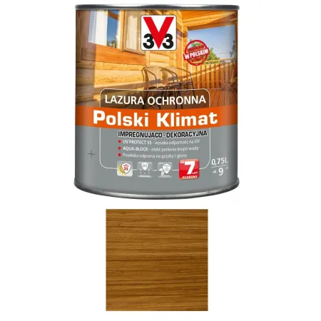V33 LAZURA POLKI KLIMAT 7 LAT 0,75l Dąb naturalny