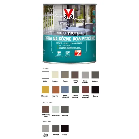 V33 Direct Protect Farba Różne Powierzchnie 0,75L Papryka