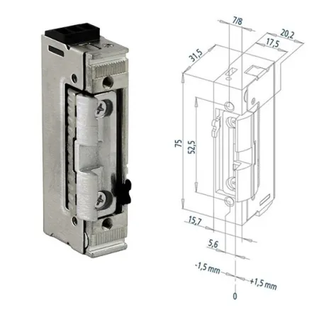 FUHR Elektrozaczep 10-24V z przełącznikiem 