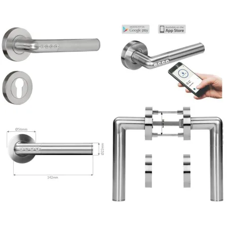 ORNO Klamka z zamkiem szyfrowym ZS-850 Stal szlachetna