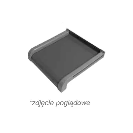 aluron Zaślepka PCV do parapetu ALURON Soft line Brąz RAL8017