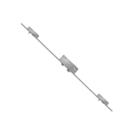 siegenia Aubi  Zasuwnica drzwiowa AS2300 20/55/92/8 sterowana wkładką – bolce Ocynk srebrny