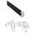 Schlegel Uszczelka okienna QL-7307 Aluplast, Rehau, Thyssen, Deceunick 300m Czarny