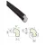Schlegel Uszczelka okienna QL-7307 Aluplast, Rehau, Thyssen, Deceunick 25m Czarny