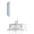 simonswerk Element gniazdowy TECTUS TE 640 3D A8 SZ Ocynk niebieski