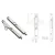 Siegenia Aubi Rygiel nr 8030 KFV 18x185 mm Ocynk srebrny