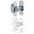 Hafele Zawias drzwiowy HAFELE STARTEC H7 kryty Chrom matowy