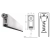UE USZCZELKA OPADAJĄCA 1328 A 830mm (>630mm) [K5-500-1A-0830] Srebrny